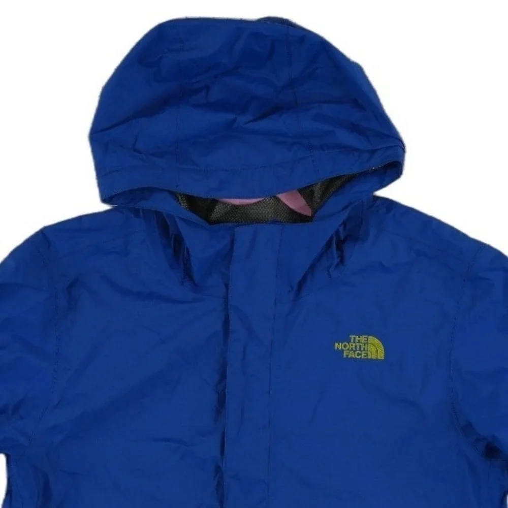 The North Face Rain Jacket Boy's Size XL 18/20 Blue HyVent Hooded Mesh Lined